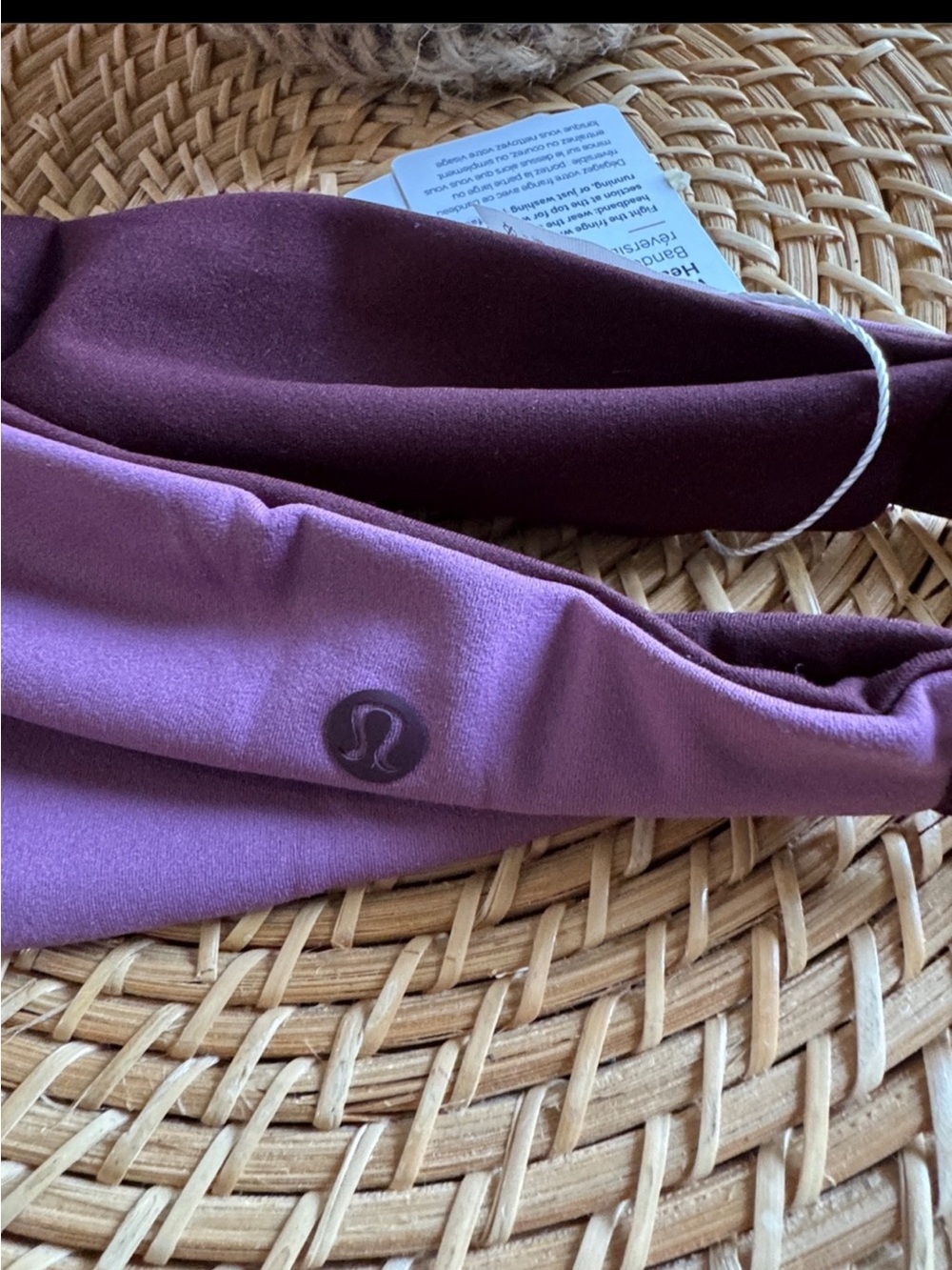 LULULEMON FRINGE FIGHTER REVERSIBLE HEADBAND NWT